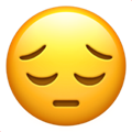Sad Pensive Face Emoji